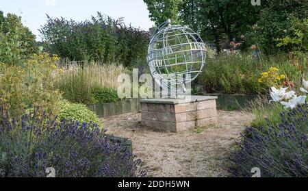 Démence jardin, Motherwell, globe structure Banque D'Images