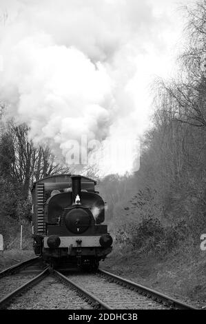 « Vulcan » et deux fourgonnettes couvertes sur la branche de Springwell. Banque D'Images