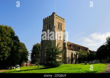 Eglise St Etheldredas, ville de Hatfield, Comté de Hertfordshire, Angleterre Banque D'Images