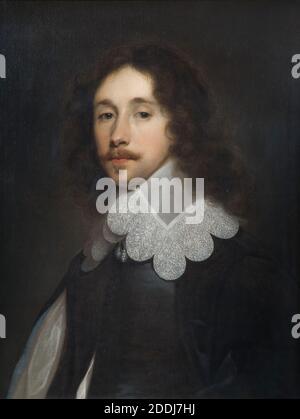 Portrait de Lucius 2nd Viscount Falkland (1610-43), 1640 par Cornelius Jonson, peinture à l'huile, Baroque, Portrait, ancien Maître, Homme Banque D'Images