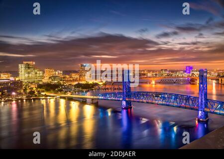 Jacksonville Riverbank Banque D'Images