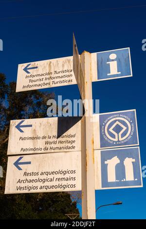 Ruines de la Mission jésuite Nuestra Señora de Loreto près de San Ignacio, province Misiones, Argentine, Amérique latine Banque D'Images