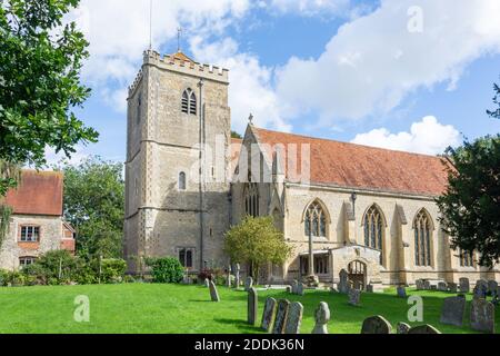 Abbaye de St Peter & St Paul, High Street, Dorchester-on-Thames, Oxfordshire, Angleterre, Royaume-Uni Banque D'Images