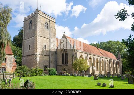 Abbaye de St Peter & St Paul, High Street, Dorchester-on-Thames, Oxfordshire, Angleterre, Royaume-Uni Banque D'Images