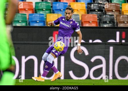 Udine, Italie. 25 novembre 2020. Martin Caceres (Fiorentina) pendant Udinese Calcio vs ACF Fiorentina, match de football italien Coppa Italia à udine, Italie, novembre 25 2020 crédit: Agence de photo indépendante/Alamy Live News Banque D'Images