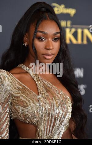 Normani Kordei Hamilton assiste à la première mondiale du Roi Lion de Disney au Dolby Theatre le 9 juillet 2019 à Los Angeles, CA, Etats-Unis. Photo de Lionel Hahn/ABACAPRESS.COM Banque D'Images