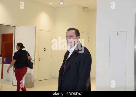 Pierre Botton a jugé pour abus de biens au tribunal de Paris, France, le 12 juillet 2019. Pour avoir déversé des dons à l'association contre la récidive qu'il a fondée. L'homme d'affaires Pierre Botton au tribunal pour violation de la confiance, fraude, abus de biens d'entreprise, contrefaçon et usage de faux et de blanchiment. Photo de Patrice Pierrot/avenir Pictures/ABACAPRESS.COM Banque D'Images