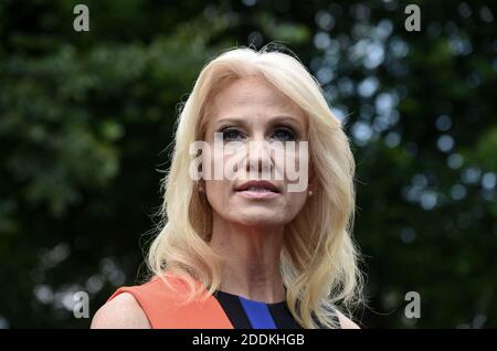 Kellyanne Conway, conseillère à la Maison-Blanche, s'adresse aux médias à l'extérieur de la Maison-Blanche, à Washington, D.C., le 26 juillet 2019. Photo par Olivier Douliery/ABACAPRESS.COM Banque D'Images