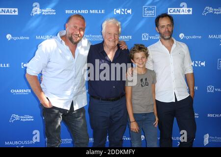 François Damiens, André Dussollier, Maleaume Paquin et Julien Rappeneau posent au Fourmi Photocall dans le cadre du 12ème Festival du film Angoulême à Angoulême, France, le 22 août 2019. Photo de Jerome Domine/ABACAPRESS.COM Banque D'Images