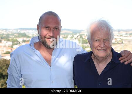 François Damiens et André Dussollier posent au Fourmi Photocall dans le cadre du 12ème Festival du film d'Angoulême, en France, le 22 août 2019. Photo de Jerome Domine/ABACAPRESS.COM Banque D'Images