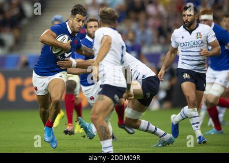 Sofiane Guitoune lors du match international de rugby à XV entre la France et l'Italie au Stade de France à Saint-Denis, au nord de Paris, le 30 août 2019. La France a gagné 47-19. Photo par Eliot Blondt/ABACAPRESS.COM Banque D'Images