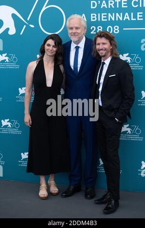 Hannah Chodos, Tim Robbins et Jeremie Loncka assistent aux 45 secondes du film de rire dans le cadre du 76e Festival international du film de Venise (Mostra) le 02 septembre 2019. Photo d'Aurore Marechal/ABACAPRESS.COM Banque D'Images