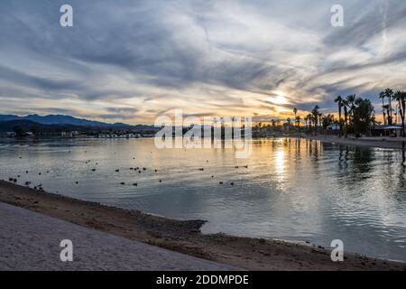 Une vue à couper le souffle à Lake Havasu, en Arizona Banque D'Images