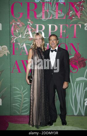 Le maire de Milan Giuseppe 'Beppe' Sala et Chiara Bazoli assistent aux Green Carpet Fashion Awards lors de la semaine de la mode Printemps/été 2020 de Milan le 22 septembre 2019 à Milan, Italie. Photo de Marco Piovanotto/ABACAPRESS.COM Banque D'Images