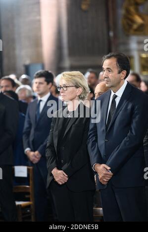 Claude Chirac, fille de l'ancien président français Jacques Chirac, assiste à un service religieux pour l'ancien président français Jacques Chirac à l'église Saint-Sulpice à Paris le 30 septembre 2019. L'ancien président français Jacques Chirac est décédé le 26 septembre 2019 à l'âge de 86 ans. Photo par Eliot Blondt/ABACAPRESS.COM Banque D'Images