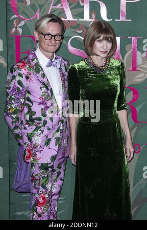 Hamish Bowles et Anne Wintour assistent aux Green Carpet Fashion Awards lors de la semaine de mode Printemps/été 2020 de Milan, le 22 septembre 2019 à Milan, en Italie. Photo de Marco Piovanotto/ABACAPRESS.COM Banque D'Images