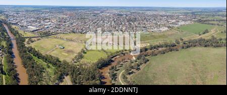 La ville de Dubbo dans le centre-ouest de NSW , Australie. Banque D'Images