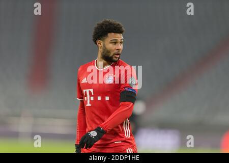 Munich, Allemagne. 25 novembre 2020. Serge Gnabry (FC Bayern Munich) football UEFA Champions League: FC Bayern Munich - FC Salzburg, 11/25/2020 - football football UEFA Champions League: FC Bavaria Munich vs FC Salzburg, 25 novembre 2020-- | usage dans le monde crédit: dpa/Alay Live News Banque D'Images