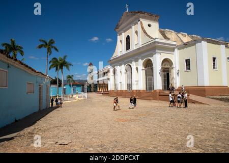 Trinidad est l'une des villes les plus touristiques de Cuba. Il y a de très bons quartiers dans la ville. Banque D'Images