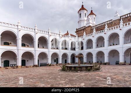 Cour du monastère de San Felipe de Neri à sucre, Bolivie Banque D'Images