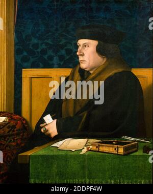 Thomas Cromwell, 1er comte d'Essex (1485-1540), premier ministre du roi Henri VIII d'Angleterre, portrait peint par Hans Holbein le plus jeune, 1532-1533 Banque D'Images