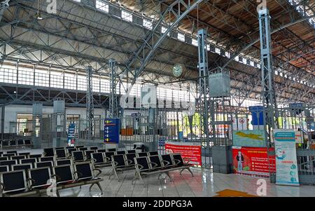Stasiun Tanjung Priok, gare ferroviaire, bâtiment du patrimoine à Jakarta, Indonésie Banque D'Images