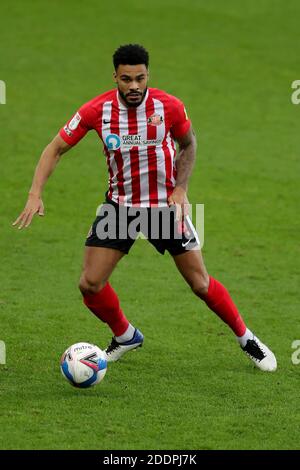 Jordan Willis de Sunderland lors du match de la Sky Bet League One au stade de Light, Sunderland. Banque D'Images