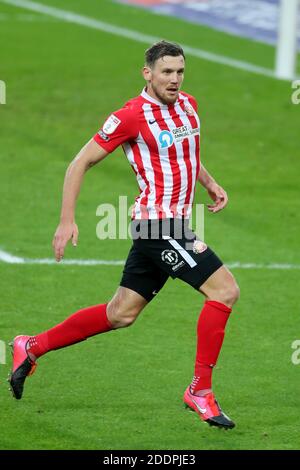 Charlie Wyke de Sunderland pendant le match de la Sky Bet League One au stade de Light, Sunderland. Banque D'Images