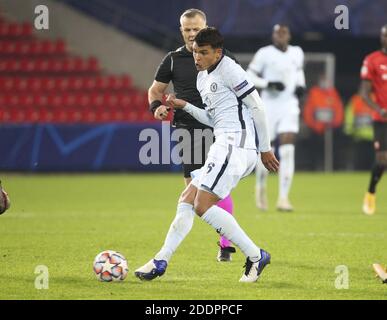 Rennes, France. 24 novembre 2020. Thiago Silva de Chelsea pendant la Ligue des champions de l'UEFA, le groupe E de football match entre Stade Rennais et Chelsea le 24 novembre 2020 au Parc Roazhon à Rennes, France - photo Jean Catuffe / DPPI / LM crédit: Paola Benini / Alay Live News Banque D'Images