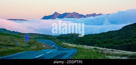 Black Cuillin, Sligachan, Ile de Skye, Ecosse, Royaume-Uni Banque D'Images