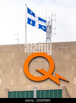 Logo Hydro-Québec, Montréal, Canada Banque D'Images