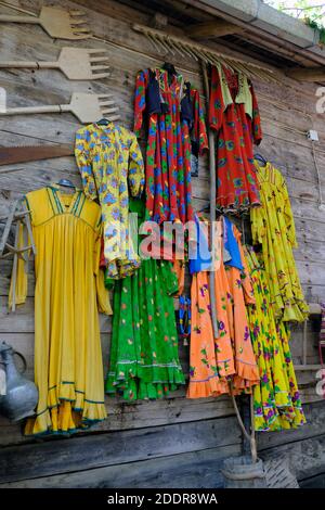 Vieux vêtements traditionnels utilisés dans le district de Pınarbaşı dans la province de Kastamonu Banque D'Images