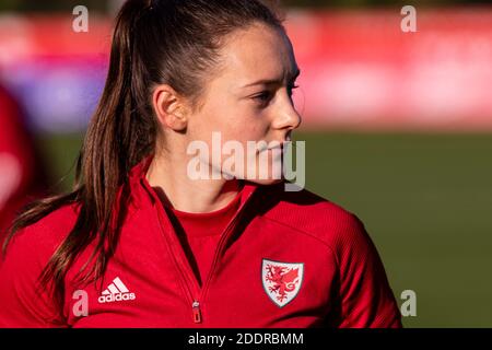 Cardiff, pays de Galles, Royaume-Uni. 26 novembre 2020. Wales Women's Training session au Vale Resort le 26 novembre 2020. Crédit : Lewis Mitchell/YCPD Banque D'Images