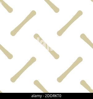 Motif sans couture de bâton de crème glacée différent isolé sur fond blanc Banque D'Images