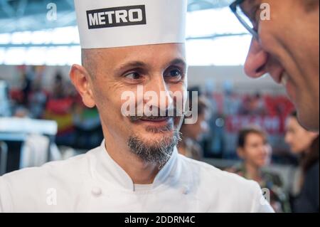 Turin (Italie) 06/11/2018 Enrico Crippa pendant une pause du Bocuse d'Or 2018 procédures à Turin (Italie) Banque D'Images