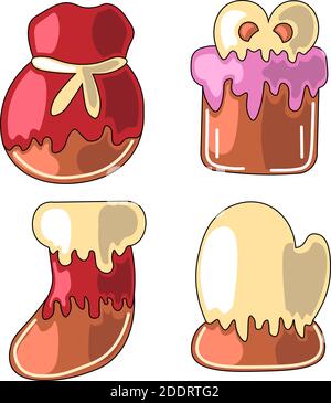 Il peut être utilisé pour les icônes, le web, les cartes postales, la décoration, la mise en paquet, les imprimés pour les choses, les couvertures pour les carnets, la décoration de boîtes pour les jouets, l'autocollant, le sac à dos, i Illustration de Vecteur