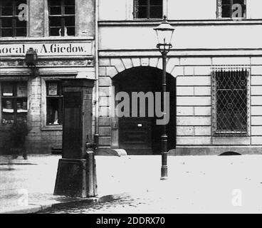 Klosterstraße 87, Berlin 1885 (Straßenbrunnen). Banque D'Images