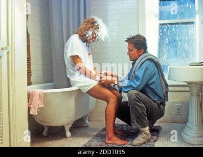 FATAL ATTRACTION 1987 Paramount Pictures film avec Glen Close et Michael Douglas Banque D'Images