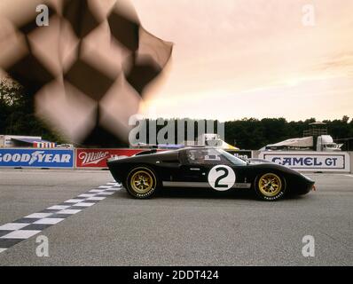 Ford GT40 MKII vainqueur de la course des 24 heures du Mans 1966. Banque D'Images