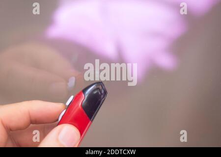 Souris optique usb stylo numérique bluetooth wifi ordinateur écrit avec cliquez sur bouton et molette. Banque D'Images