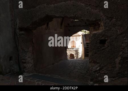 Village pittoresque d'Orsomarso (province de Cosenza, Calabre) Italie Banque D'Images