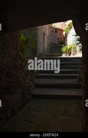 Village pittoresque d'Orsomarso (province de Cosenza, Calabre) Italie Banque D'Images