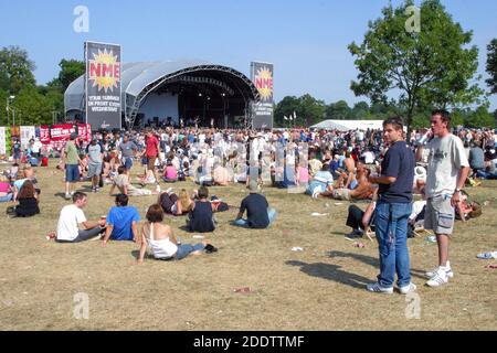 Scène NME au Virgin V Festival 2003, Hylands Park, Chelmsford, Essex, Royaume-Uni. Banque D'Images