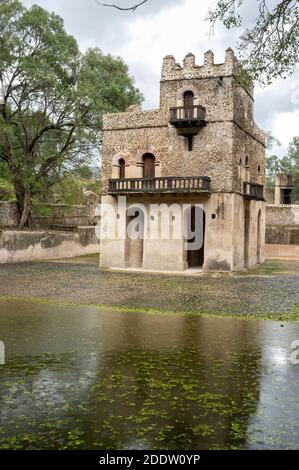 Bain Fasilides à Gondar ou Gonder, district d'Amhara, Éthiopie Banque D'Images