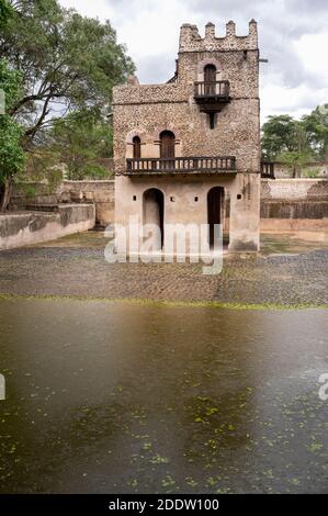 Bain Fasilides à Gondar ou Gonder, district d'Amhara, Éthiopie Banque D'Images