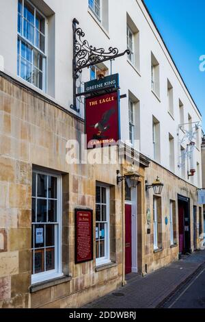 L'Eagle Pub Cambridge. Ouvert en 1667. En 1953, Crick et Watson, a annoncé dans la pub qu'ils 'découvert le secret de la vie" à l'aide de la structure de l'ADN Banque D'Images