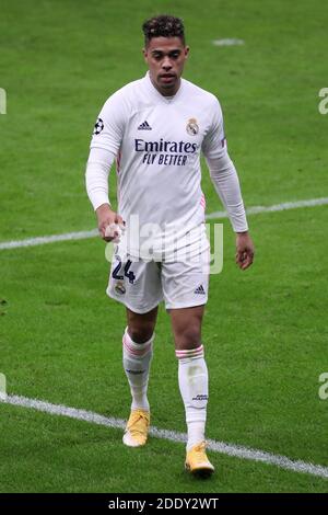 Mariano Diaz du Real Madrid FC lors du match de l’UEFA Champions League Group B entre le FC Internazionale et le Real Madrid FC . Le Real Madrid FC remporte 2-0 sur le FC Internazionale. Banque D'Images