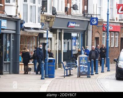 Sheerness, Kent, Royaume-Uni. 27 novembre 2020. Swale Covid hotspot: Sheerness High Street dans le Kent ce matin. Crédit : James Bell/Alay Live News Banque D'Images