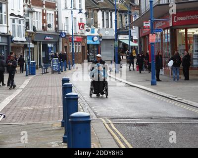 Sheerness, Kent, Royaume-Uni. 27 novembre 2020. Swale Covid hotspot: Sheerness High Street dans le Kent ce matin. Crédit : James Bell/Alay Live News Banque D'Images