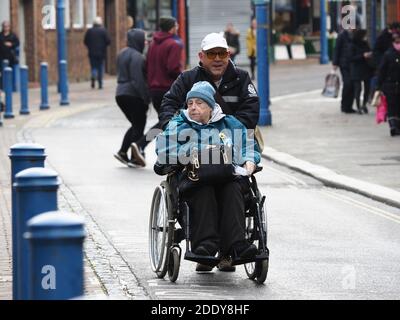 Sheerness, Kent, Royaume-Uni. 27 novembre 2020. Swale Covid hotspot: Sheerness High Street dans le Kent ce matin. Crédit : James Bell/Alay Live News Banque D'Images